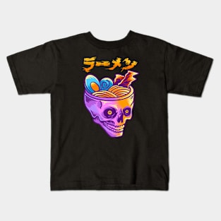 Creepy ramen Kids T-Shirt